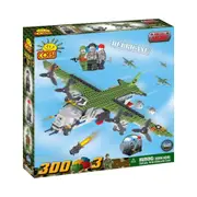 300pc Small Army Aircraft Hurricane Construction Buildable Figure Toy Set
