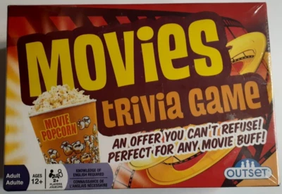 Outset 2020 Movies Trivia Game New Sealed
