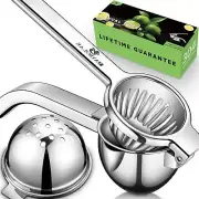 Manual Lemon Squeezer Stainless Steel Hand Juice Press, Citrus Orange Lime Heavy
