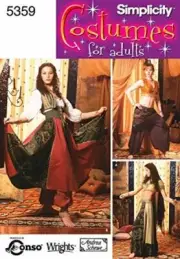 Simplicity Sewing Pattern 5359 Schewe Misses Belly Dancer Costume 14-20 UC
