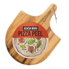 Acacia Wood Pizza Peel, Charcuterie Board Pizza Spatula Paddle for Baking Hom...