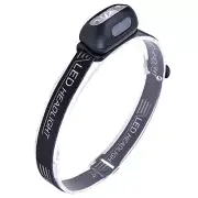 LED Headlamp USB Rechargeable Flashlight Head Lamp Torch White Light W/ Headband