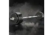 Everfit 78kg Barbell Set Weight Plates Bar Lifting Bench 168cm