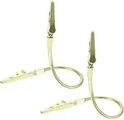 Veemoon 2pcs Alligator Clips Photo Holder for Memo Crafting for Wall Art Decor Note Display Sturdy and Stylish Clamps for Easy Single-Hand