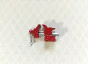Dollhouse Miniature Red Bench Vise 1:12 Scale Tool Painted Metal