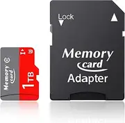 Micro SD Card 1024GB microSDXC Memory Card with SD Adapter A1 App Performance V30 4K Video Recording C10 U3 Micro SD for Phone, Security Camera, Dash Cam, Action Camera