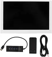 Mini Monitor 5in Display Screen USB Type C IPS Full View Computer Accessory for ITX Chassis Clear High Resolution Plug Play Horizontal Vertical Screen Switching Eye Protection ABS (白)
