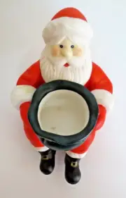 PO183 PARTYLITE SANTA VOTIVE HOLDER SHELF SITTER NEW IN BOX