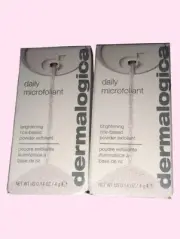 2 Dermalogica Daily Brightening Microfoliant 0.14oz Travel Size Brand New Box