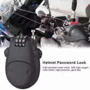 New Bike Helmet Password Lock Telescopic Wire Cable Code Anti-Theft Safety Use