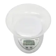 5kg/1g Digital LCD Electronic Kitchen Scales Diet Food Compact (Scale with Bowl)
