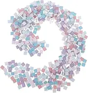 WESIEVYA DIY Mosaic Craft Kit 1200pc Glass Mosaic Tiles in Vibrant Colors for Wall Decor Home Decor