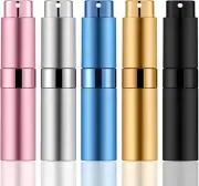 8Ml Portable Mini Perfume Atomizer Bottles(5 PCS), Empty Refillable Spray Bottle
