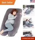 Deluxe Maternity Full Body Pillow - Ideal Support for Restful Sleep & Relaxation