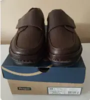 Propet Men’s Brown Grain Size 10 1/2 X (3E) Scandia Strap M5015 Brand New
