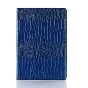 MCC iPad mini 6 2021 Crocodile-style Leather Case Cover Apple mini6 Skin [Dark Blue]