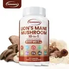 Lion's Mane Mushroom Capsules - Brain Memory Focus Immune Support Supplement