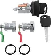 For 1998-2000 Ranger, 1998-2000 Explorer, 1998-2000 Mazda B Series, 1998-2000 Mercury Mountaineer Ignition & Two Door Lock Cylinder Set 2 Chip Keys MATCHED TO ALL LOCKS LC6177 707624