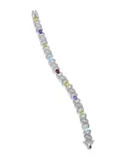 Savvy Cie 4.02 ct. tw. Multi Color Link Bracelet
