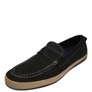 Cole Haan Mens Claude Penny Loafers Suede Black 11.5M MSRP 150 New