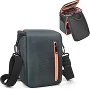 FOSOTO Mirrorless Camera Bag, Compact SLR Camera Case, Waterproof Camera Sling Bag, Dual Zippers System Design Compatible for Canon EOS M50 R50 M100 Sony A6400 A6000 Nikon Z fc Fujifilm Olympus,