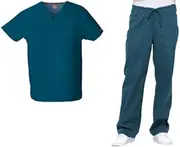 [Dickies] EDS Signature Unisex Scrubs Set 83706 Tuckable V-Neck Top & 83006 Drawstring Pant