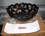 Gordon Ramsay High Fired Porcelain Black Centerpiece Bread/Fruit Bowl S-B