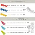 360Pcs Nylon Spade Quick Disconnect T-Type Crimp Terminal Fully Insulated Ma 2BB