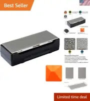 Effortless Sharpening with 8" Diamond Whetstone and Angle Guide - 325/1200 Grit