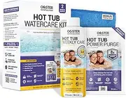 [Bio Ouster] Hot Tub Chemicals Watercare Kit - Inflatable Hot Tub Chemical Kit, Hot Tub Cleaner, Spa Chemicals for Hot Tub, Spa Cleaner for Hot Tub - 3in1 Weekly Care, Tub Restoration, Towel, Cup (Kit)