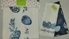 Hobby Lobby Exclusive - Easter Blue Eggs Table Runner Country 72 x 13 & 2 Towel
