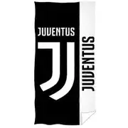 Juventus FC Crest Beach Towel Black/White 140cm x 70cm