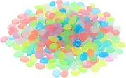 PHENOFICE 500pcs Glow Dark Garden Pebbles Luminous Decorative Rocks for Fish Tank and Outdoor Landscaping Durable and Enchanting Gravel for Enhancing Aquatic Environments