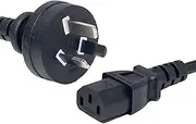 2M Power Cord - 3 Prong PC Power Cable Replacement for Computer, Monitor, Scanner, Printer - IEC 320 C13 to NEMA 5-15P, 18awg, 250V 10 Amps