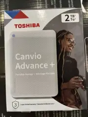 TOSHIBA 2TB CANVIO ADVANCE + Portable Storage. NIB. FREE SHIPPING
