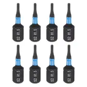 5pcs H1.5 Magnetic Hex Screwdriver Bit 1/4" Hex Shank 25mm Length Industrial Bit