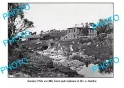 OLD 8x6 PHOTO ROCKLEY NSW TOWN VIEW & STORE c1880