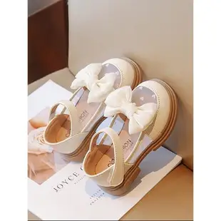 女童鞋子2023夏季新款皮鞋兒童白色軟底女孩夏款公主單鞋大童女鞋