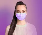 Disposable Face Covering (Purple) Disposable Mask. 50 Per Pack.