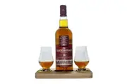 Glendronach The Orginal Whisky Tasting Gift Set includes Wooden Presentation Stand plus 2 Original Glencairn Whisky Glass
