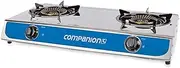 Companion Double Burner Wok Cooker Stove, 71.5 cm x 38 cm x 12 cm Size