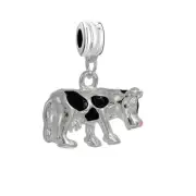 Cow Charm for European Snake Chain Charm Bracelets