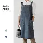 Canvas Denim Apron Coffee House Uniform Household Cleaning Accessories
