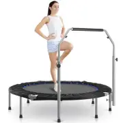 40" in/48 in Mini Fitness Trampoline - 330LBS Foldable Exercise Rebounder wit...