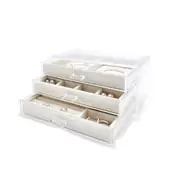 3 Tier Jewellery Box - Clear