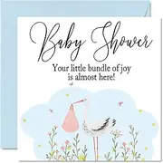 Baby Shower Card - Bundle Of Joy - Well Done Congrats New Baby Cards, Congratulations Baby Cards Newborn, Welcome To The World Home Gifts, 145mm x 145mm Baby Greeting Cards for Parents
