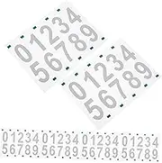 Mipcase 6 Sets of Mailbox Number Stickers Reflective Fluorescent Decals for Outdoor Address Signs Waterproof Easy to Apply