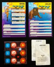 Marvel Crisis Protocol Crystal and Lockjaw ONLY Rules Cards Tokens NO MINIS