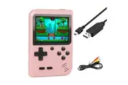 500 Classic Games Vault Gaming Handheld Compact Console Pink Single Player