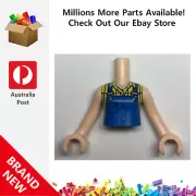 Genuine LEGO™ Light Nougat Torso Mini Doll Girl Blue 338 6396420 New
